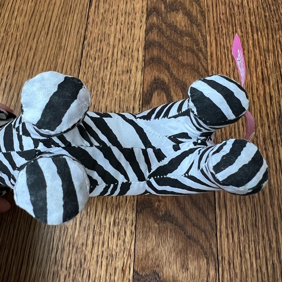 SOLD NEW NWT Victoria’s Secret PINK Plush Stuffed Collectible Mini Dog Zebra - Picture 4 of 4